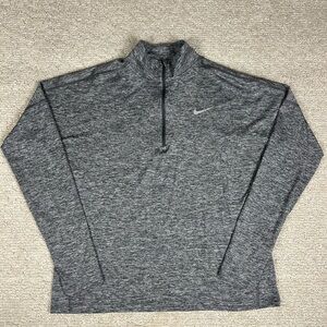 Nike Dri-FIT Gray Running 1/4 Zip Pullover
